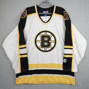 Vintage Starter Boston Bruins Jersey Mens Large NHL Hockey 90s Throwback